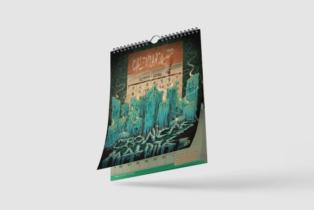 portada calendario de 2026 de angilustrart